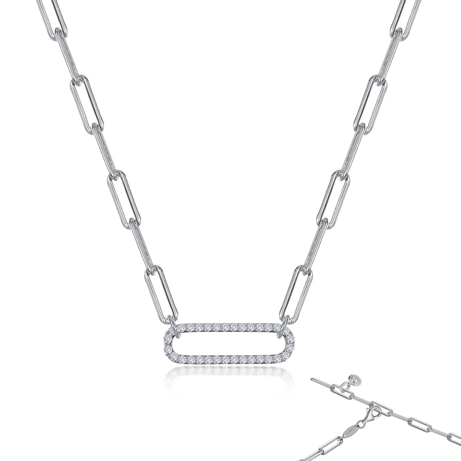 Sterling Silver Paperclip Necklace - Warwick Jewelers