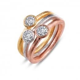 Tri-Color Stackable Rings - Warwick Jewelers