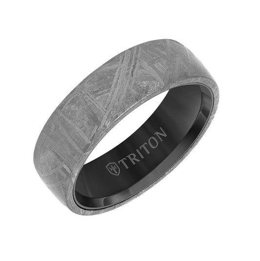 Meteorite Top Contemporary Wedding Band