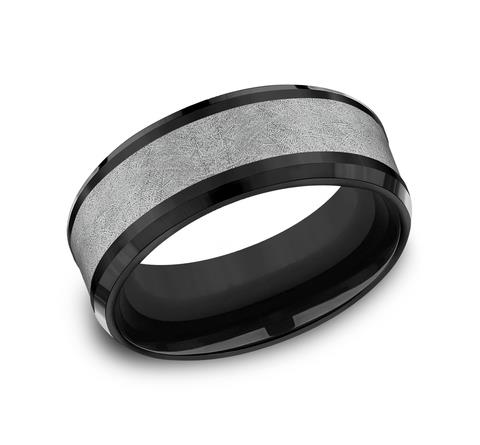 Black and Grey Tantalum Band