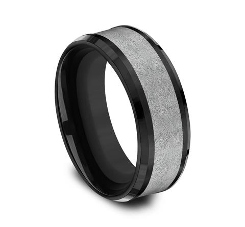 Black and Grey Tantalum Band