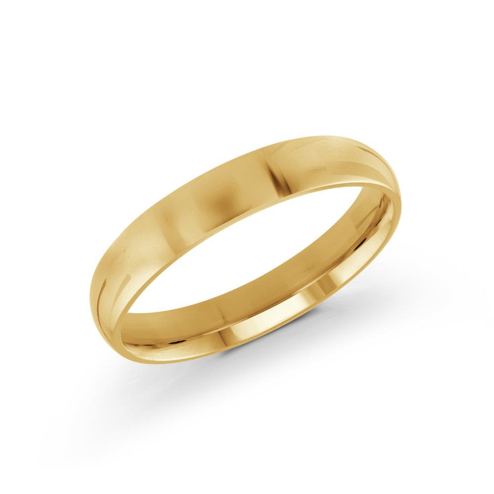 Yellow Gold 4mm Wedding Band
