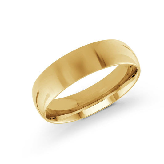 Yellow Gold 6mm Wedding Band