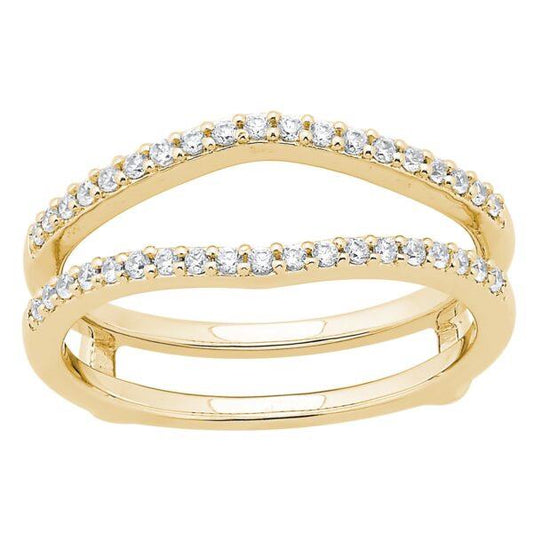 Yellow gold Solitaire Enhancer Ring
