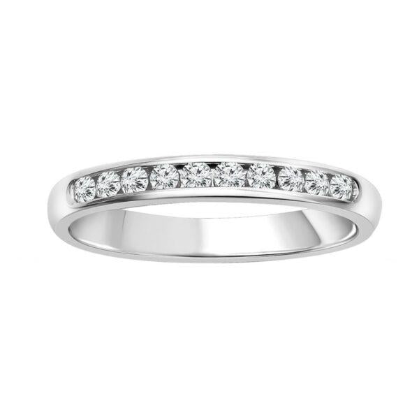White Gold Channel Band