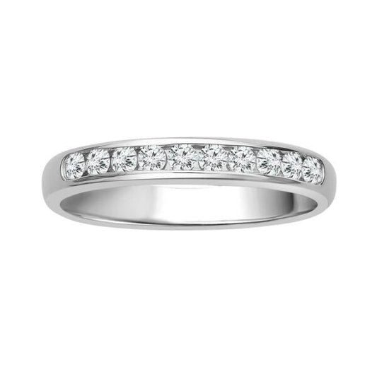 White Gold Channel Diamond Band
