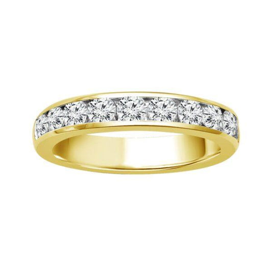 Yellow Gold Diamond Channel Band