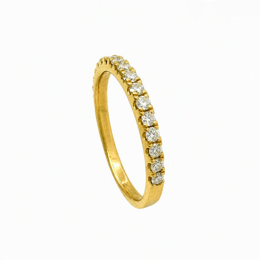 18K Yellow Gold Diamond Wedding Band