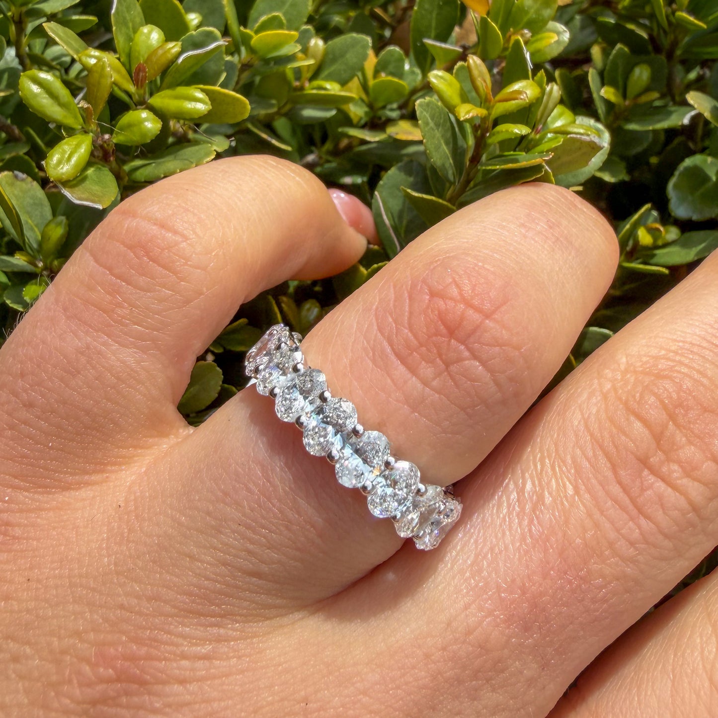 14kt White Gold 5.30ctw Eternity Band 
