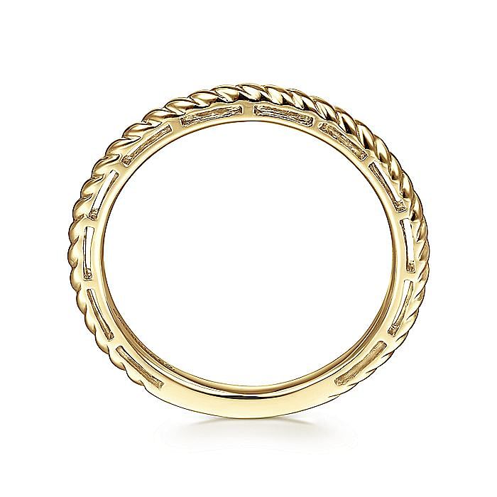 Twisted Rope Stackable Ring