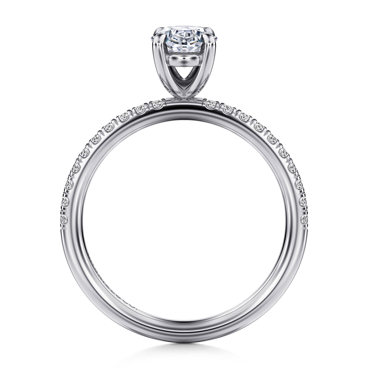 14k White Gold Diamond Engagement Ring - Warwick Jewelers