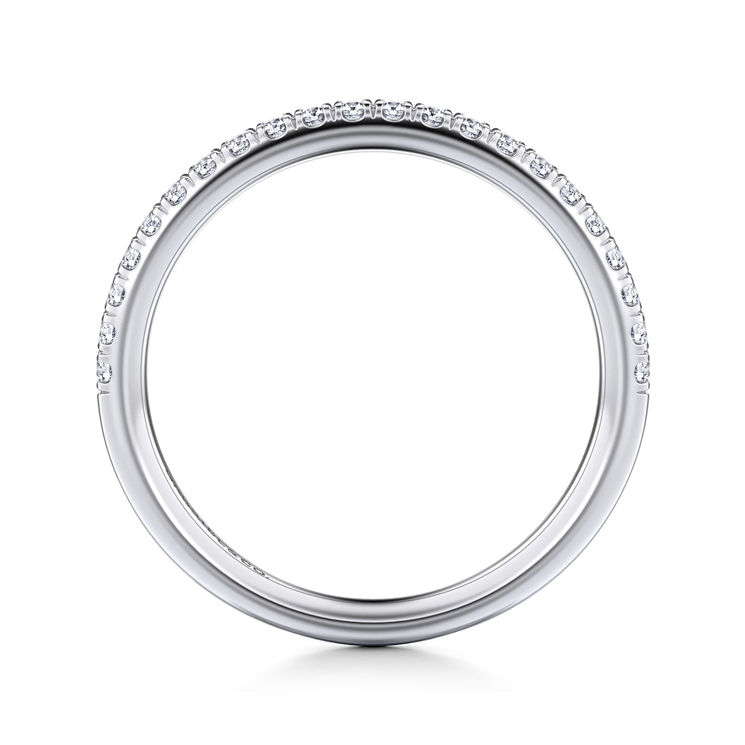 14K White Gold Diamond Wedding Band - Warwick Jewelers