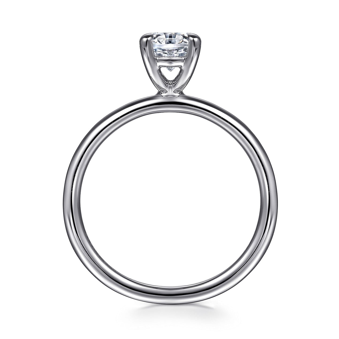 14K White Gold Solitaire Engagement Ring - Warwick Jewelers