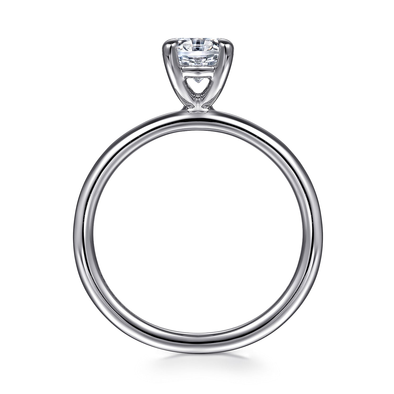 14K White Gold Solitaire Engagement Ring - Warwick Jewelers