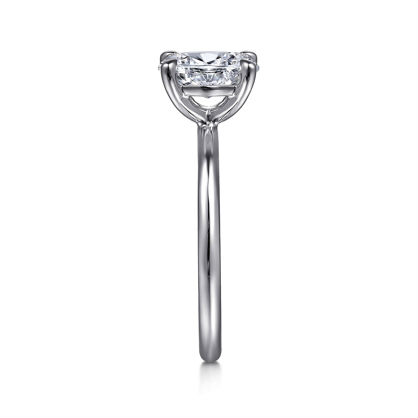 14K White Gold Solitaire Engagement Ring - Warwick Jewelers