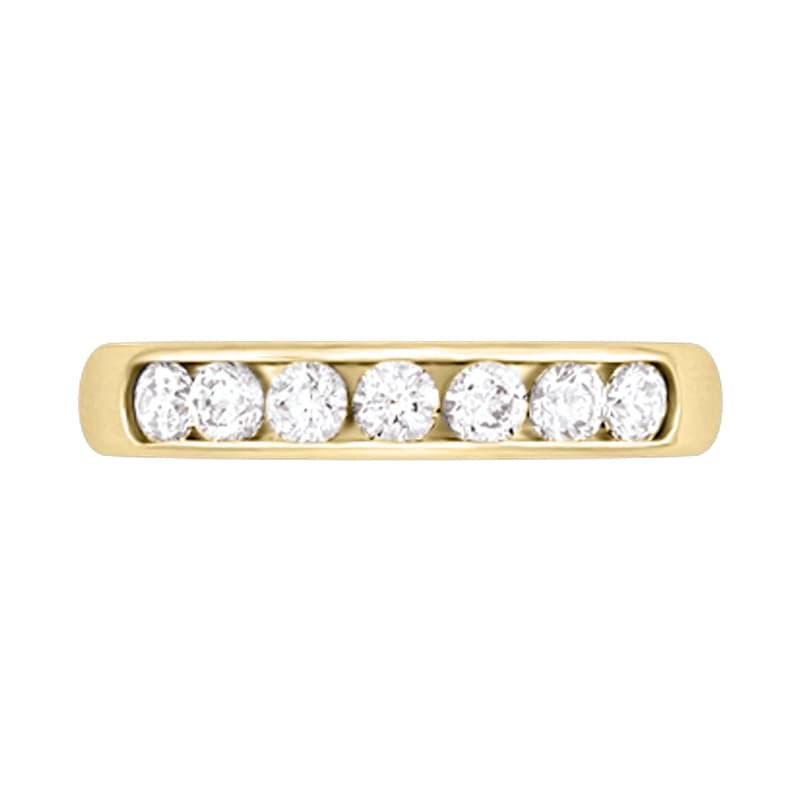 14k Yellow Gold 1.00ctw Channel Anniversary Band - Warwick Jewelers