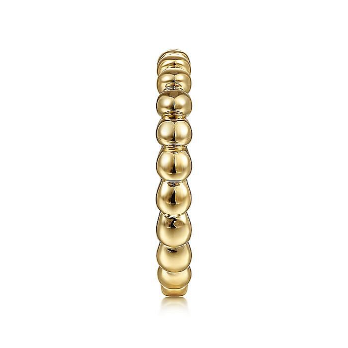 14K Yellow Gold Bujukan Bead Stackable Ring - Warwick Jewelers