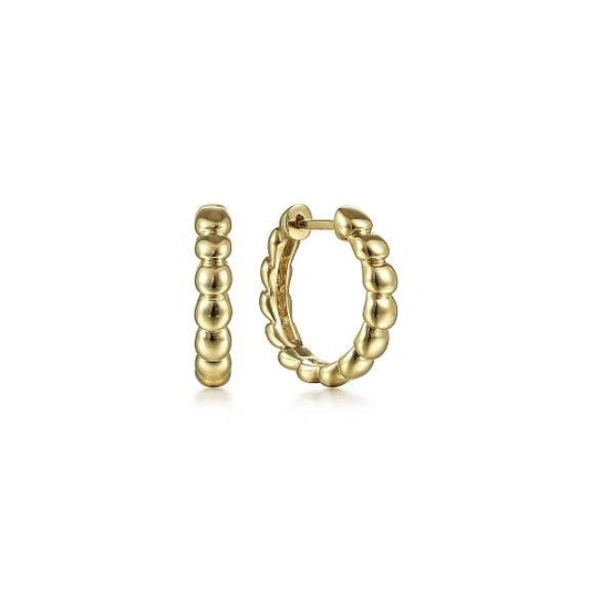 14K Yellow Gold Bujukan Huggie Earrings - Warwick Jewelers