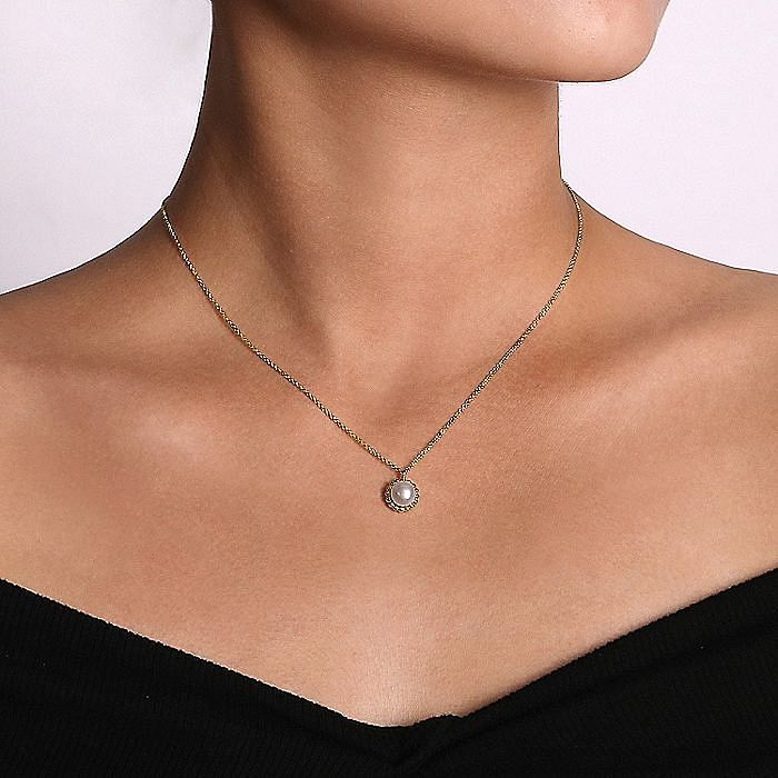 14K Yellow Gold Bujukan Pearl Pendant Necklace - Warwick Jewelers