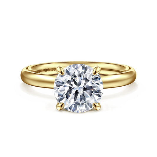 14k Yellow Gold Solitaire Engagement Ring - Warwick Jewelers