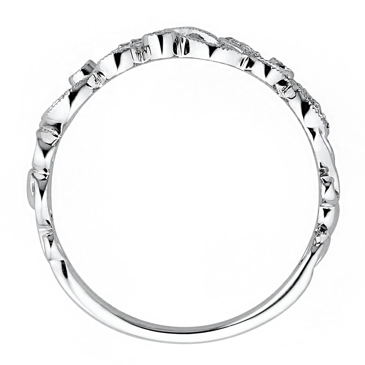 18k White Gold Free Form Ring - Warwick Jewelers