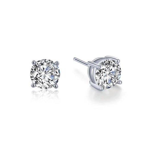 2 CTW Simulated Solitaire Stud Earrings - Warwick Jewelers