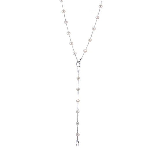 SS Freshwater Pearl Necklace and Bracelet Combo