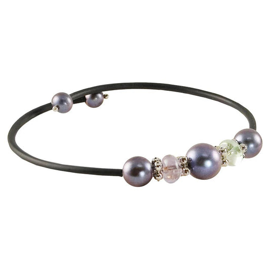 Sterling Silver Dyed Freshwater Pearl Bracelet