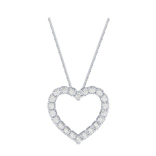 White Gold Heart Necklace