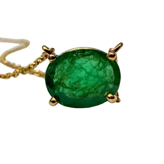 Oval Emerals Pendant 