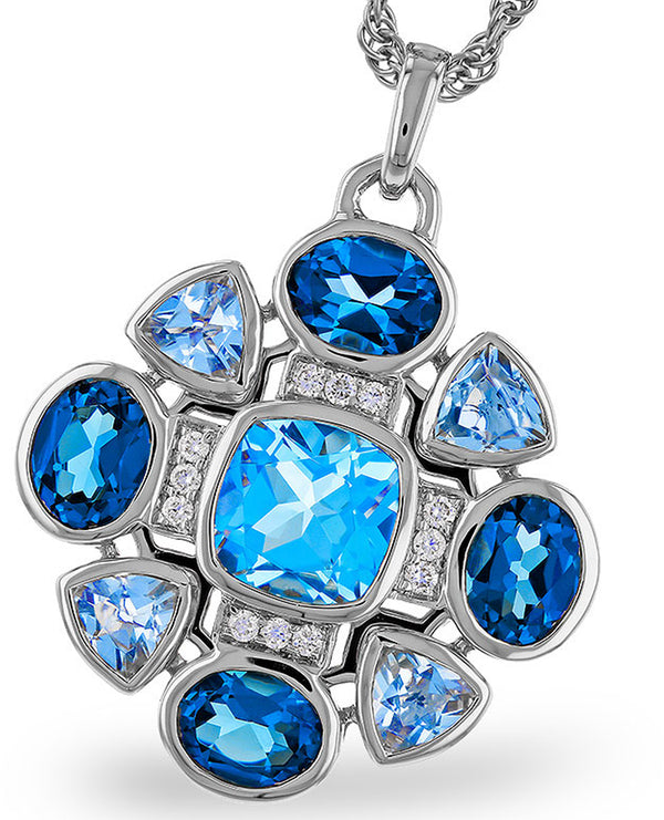 Blue Topaz Pendant