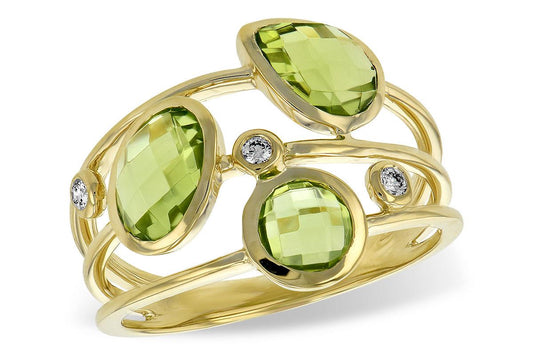 Peridot Bezel Ring