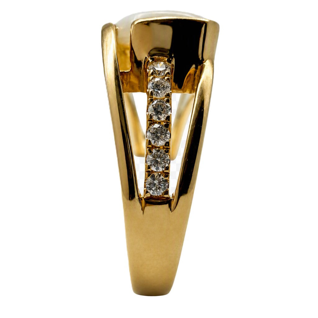 14K Yellow Gold Opal Ring