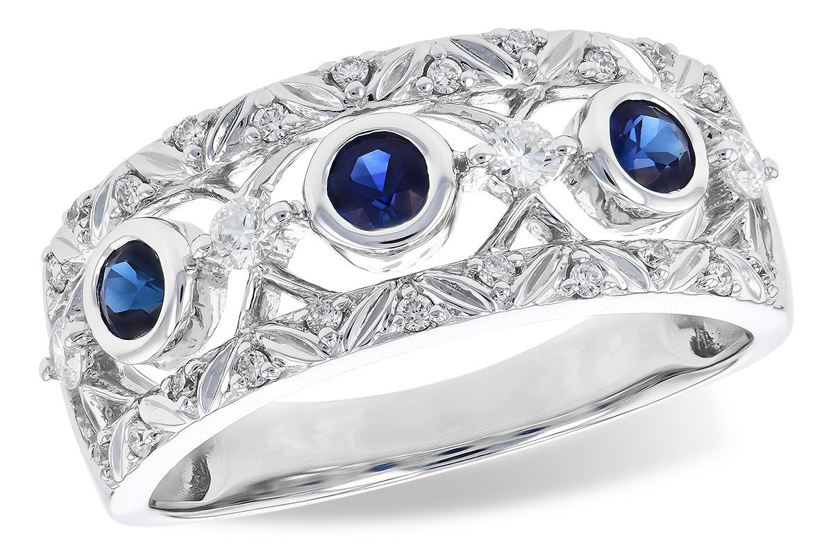 Sapphire and Diamond Ring