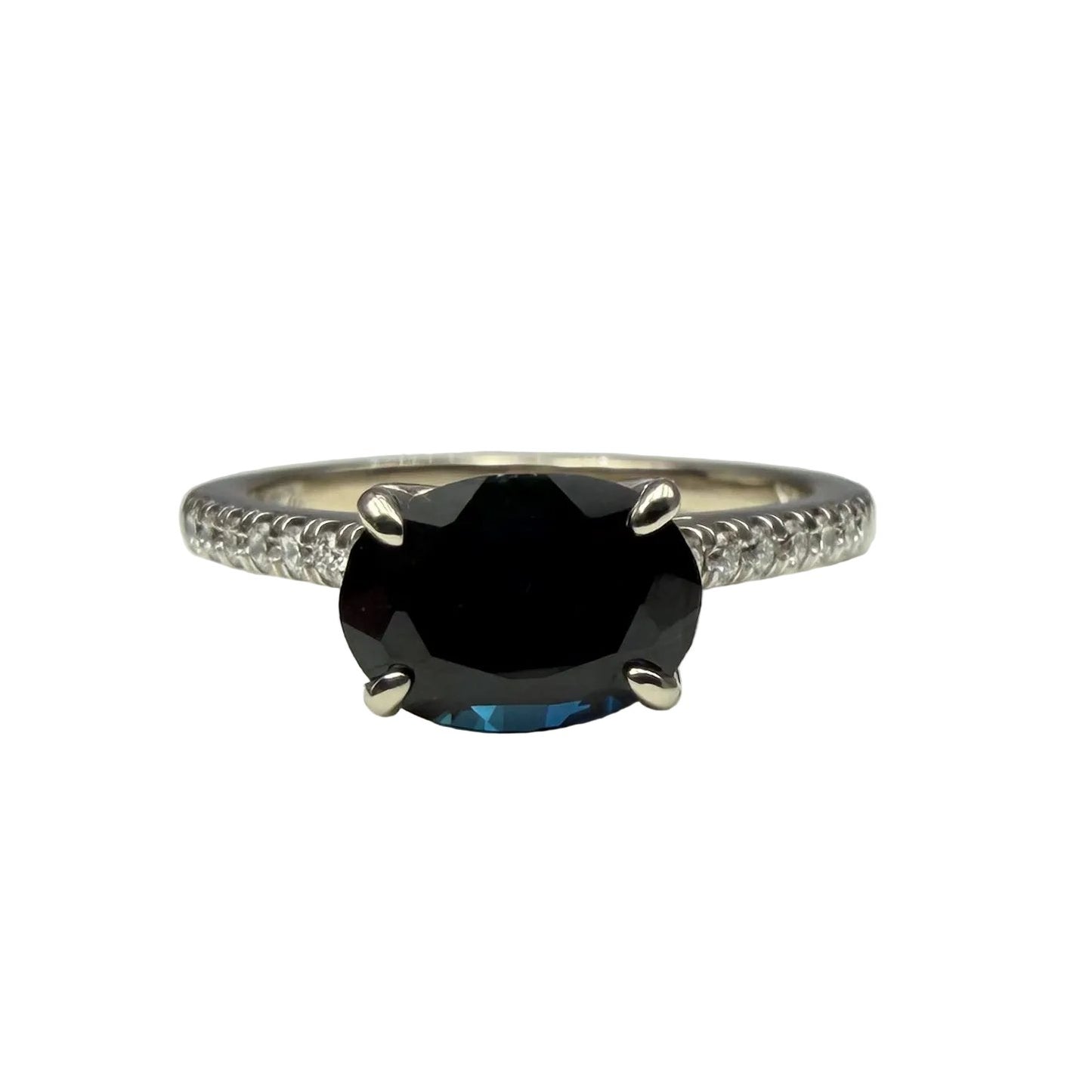 14kt White Gold Sapphire and Diamond Ring 