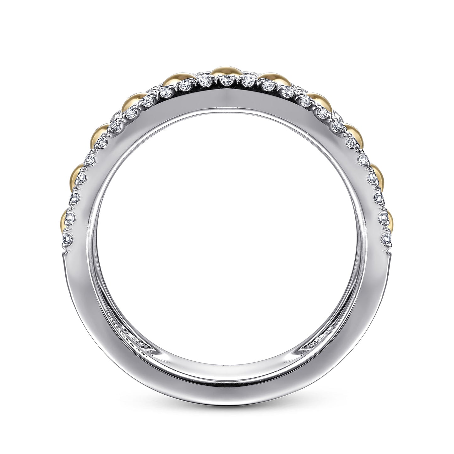 Bujukan Diamond Wide Band Ring