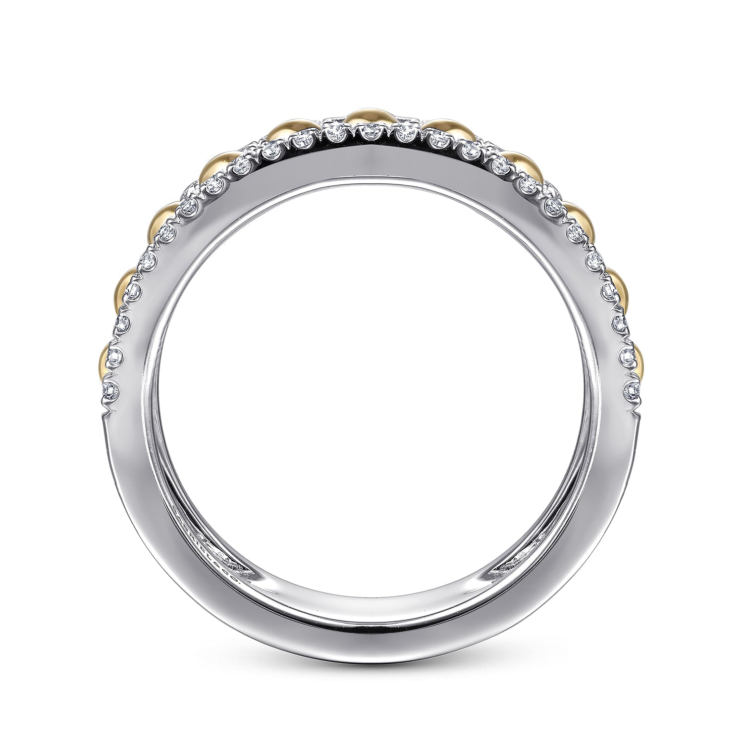 Bujukan Diamond Wide Band Ring