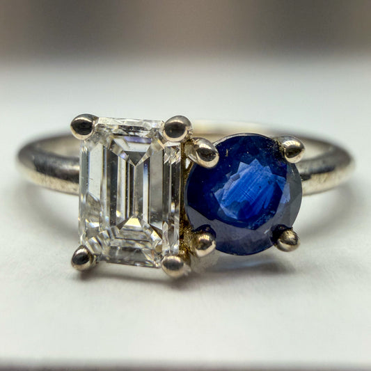 Diamond and Sapphire ring 
