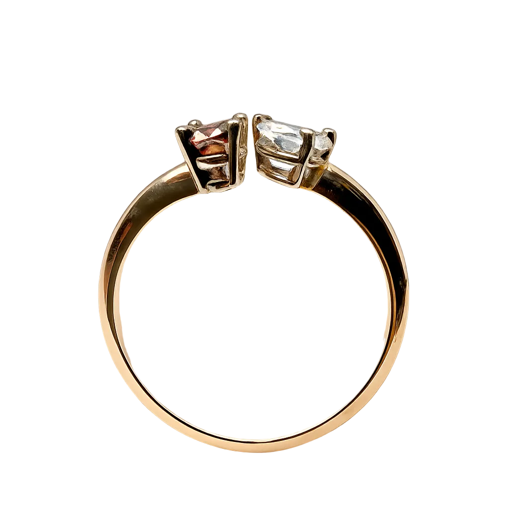 Brown & White Diamond Ring