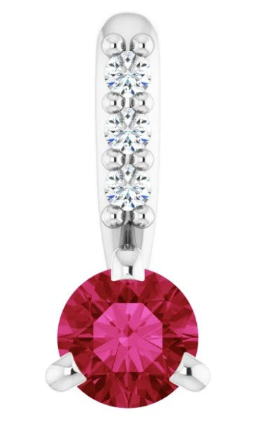 Ruby and Diamond Neckalce 