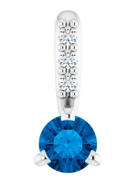Sapphire and Diamond Pendant