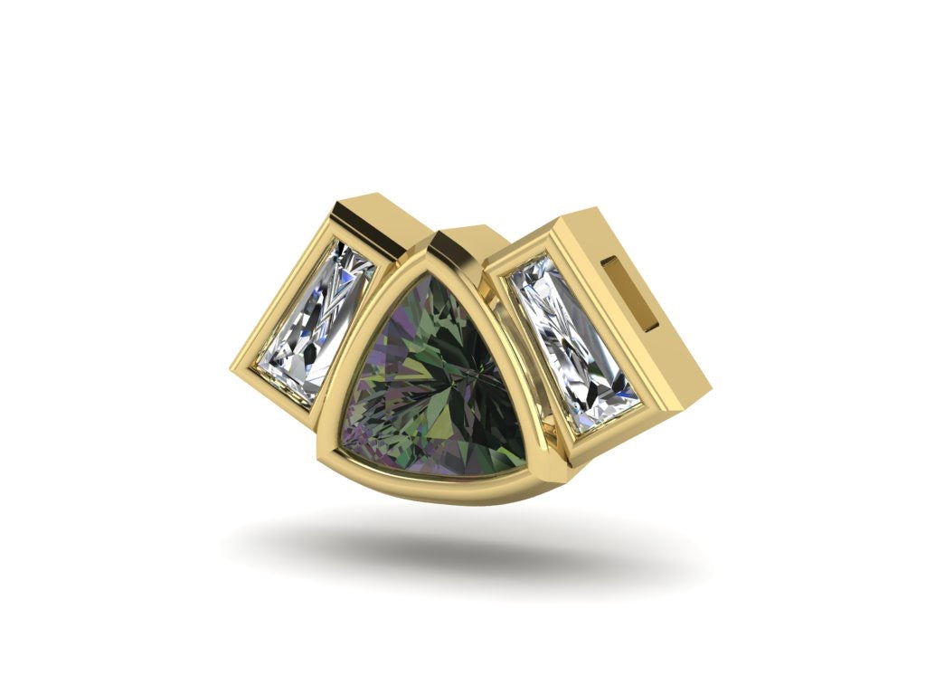 Tourmaline and Diamond Necklace