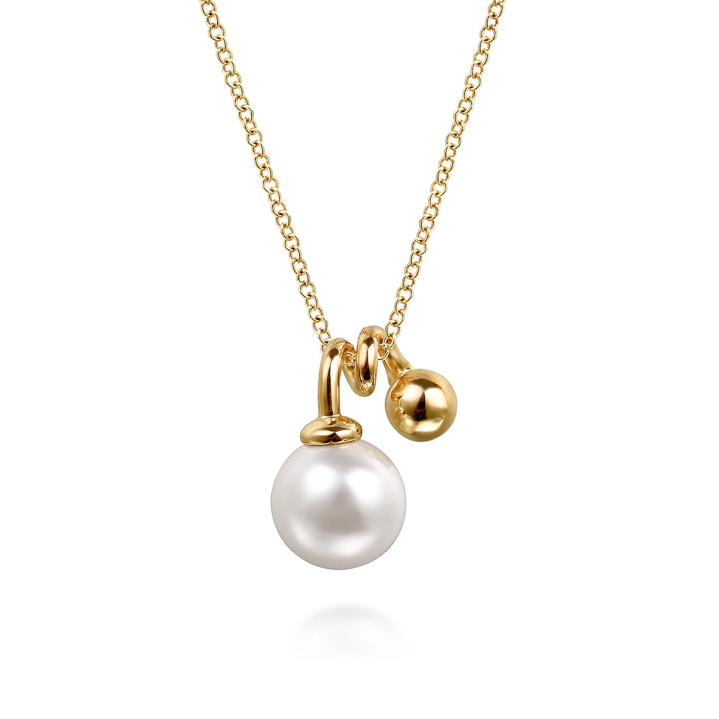 Bujukan Bead and Pearl Pendant Necklace