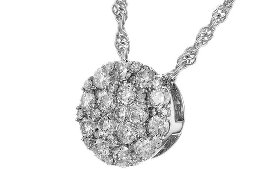 Cluster Diamond Pendant