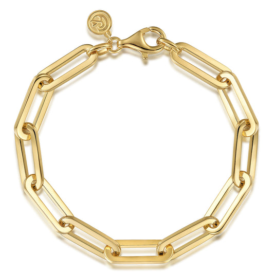 Hollow Paperclip Chain Bracelet