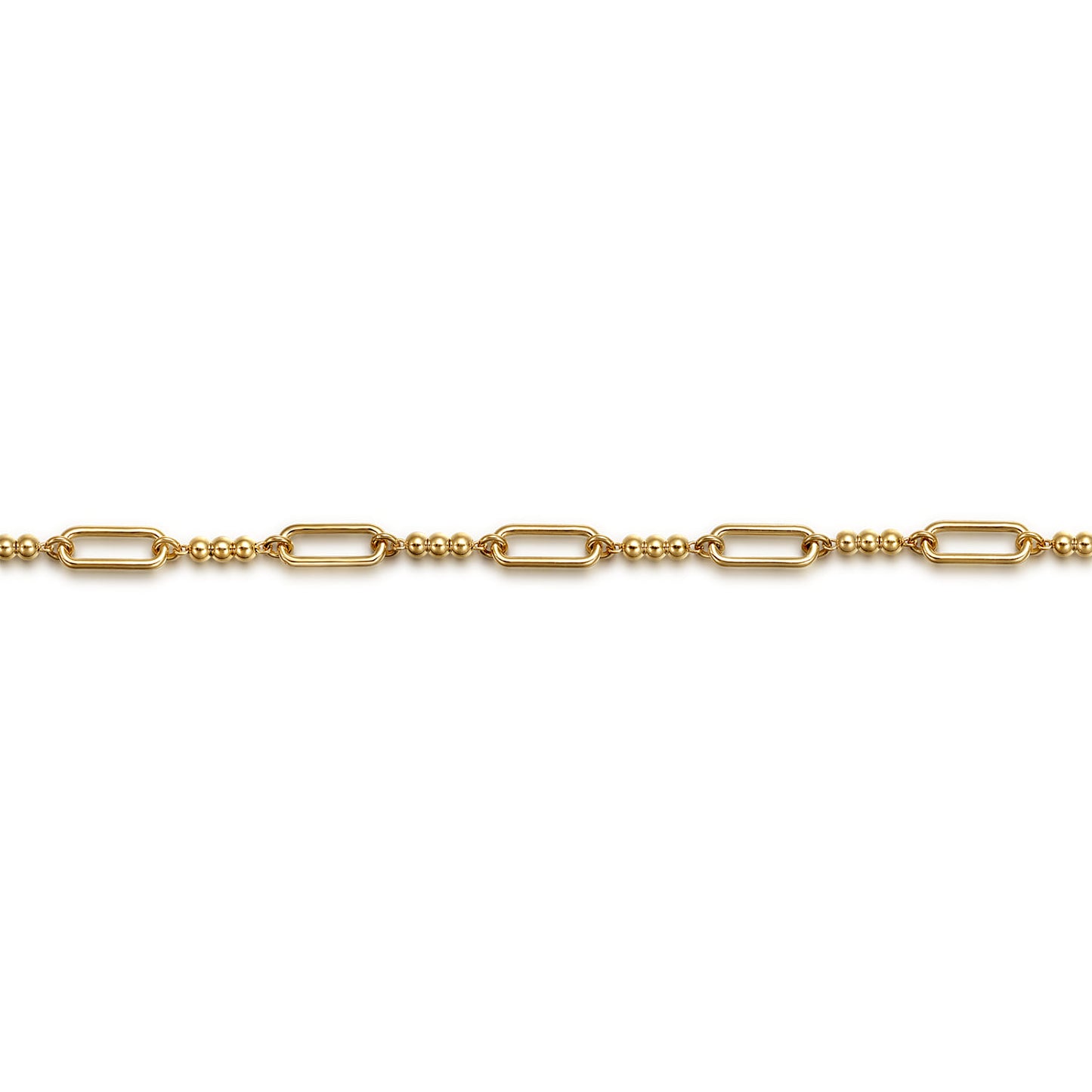 Beaded Link Chain Bracelet