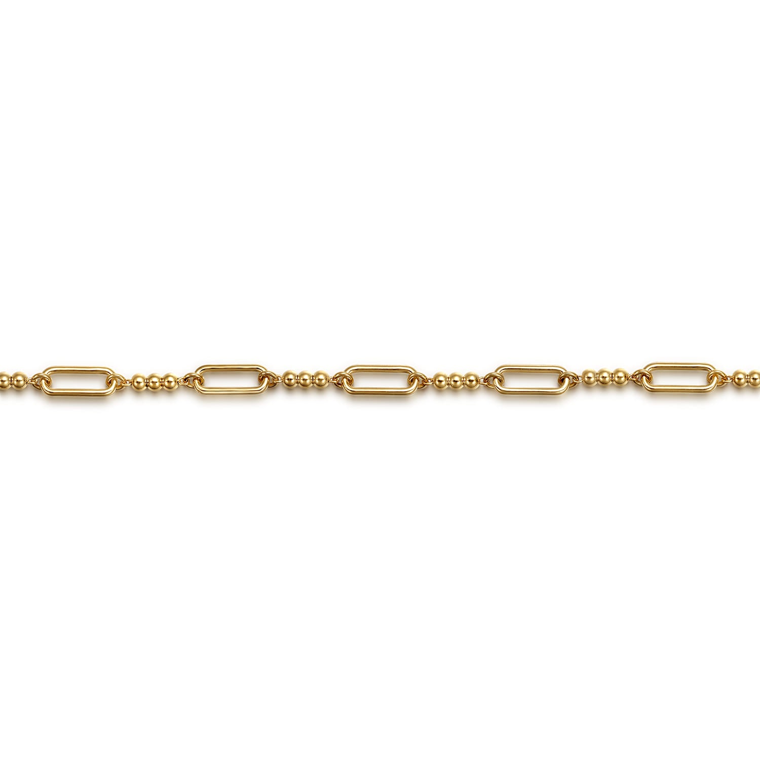 Beaded Link Chain Bracelet