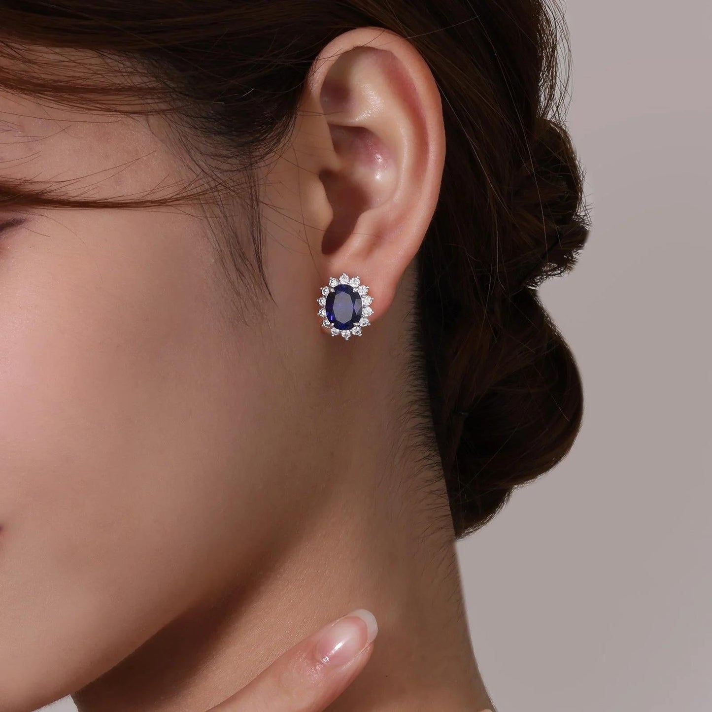 6.2 CTW Halo Stud Earrings - Warwick Jewelers