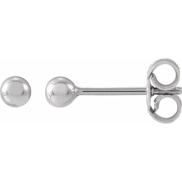 3mm Ball Earrings