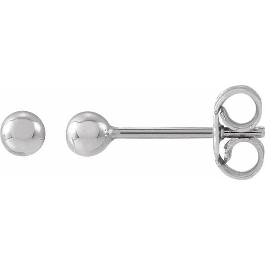 3mm Ball Earrings